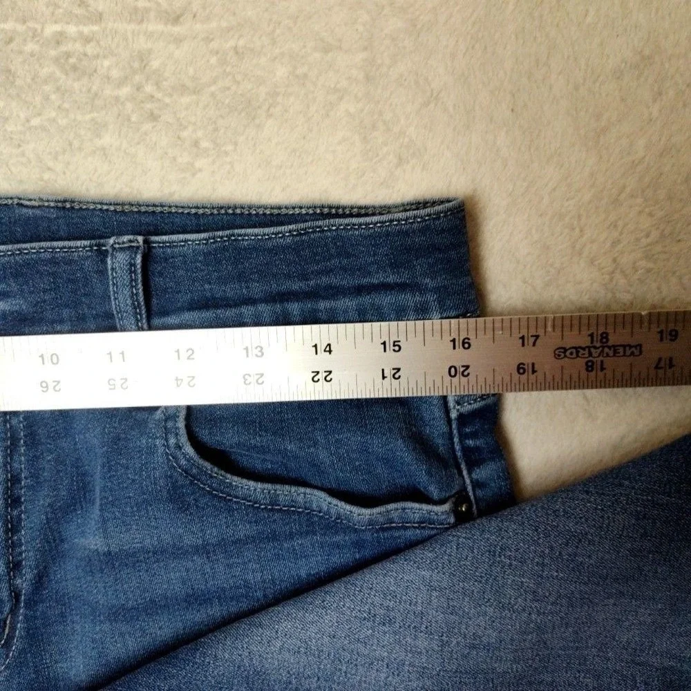 Mugsy Jeans Mens‎ 32x30 Blue Tapered Slim Mid Rise Stretch Denim 5-Pocket Work